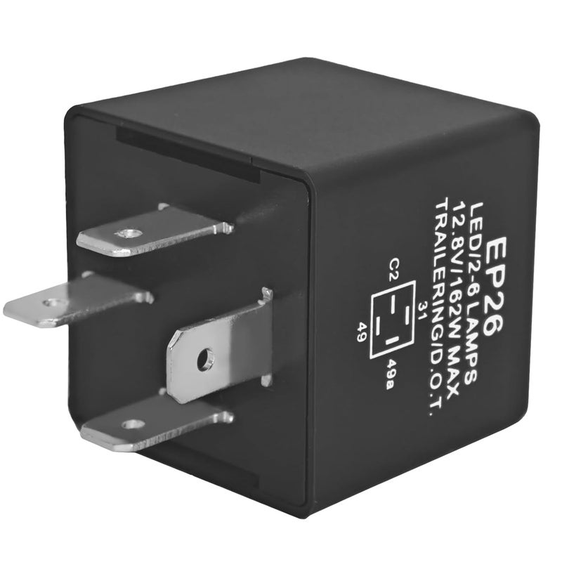 Formiden EP26 LED Turn Signal Flasher Relay (Pack of 2) - for 1997-2000 Jeep Wrangler TJ & 1993-1999 Dodge Grand Caravan/Neon (Not for 2001-06 Wrangler) Replaces 56009339 - Image 5